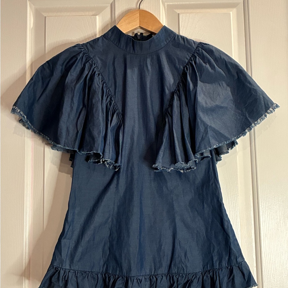 Caroline Constas Navy Blouse - Picture 2 of 11